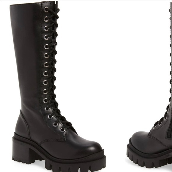 Jeffrey Campbell Shoes - Jeffrey Campbell Plasma Lace Leather Combat Boots